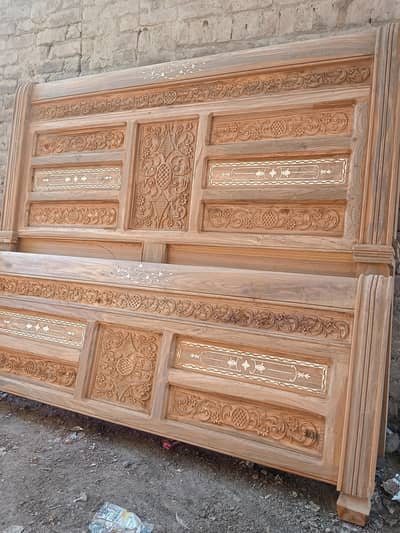 simple wooden bed/chinioti bed/king bed/furniture/Almari/dressing/sofa