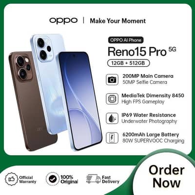 OPPO Reno15 Pro 5G | 12GB RAM + 512GB ROM OPPO Reno15 Pro 5G | 12GB R