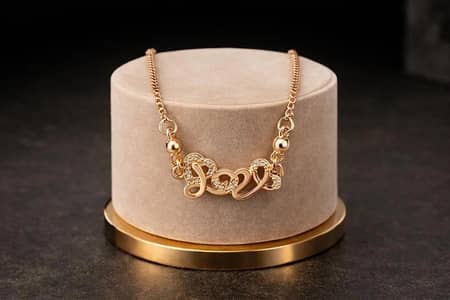 love heart design necklace