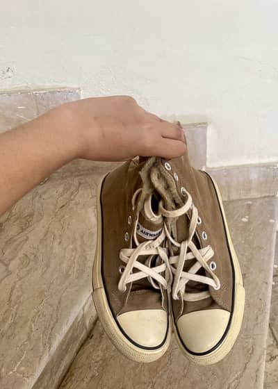 converse all star brown colored shoes