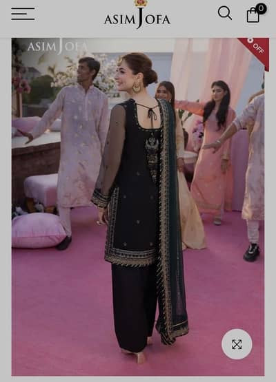 ASIM JOFA 2 PIECE STITCHED DRESS