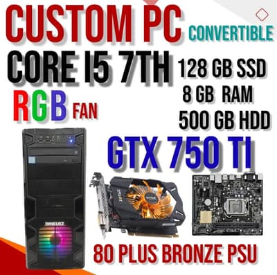 Core i5 7th generation gtx 750ti gaming pc