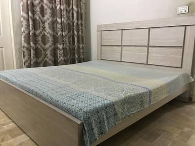 Bed with mattress