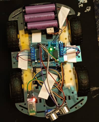 Arduino Obstacle Avoiding Robot Car with Bluetooth & Voice Control