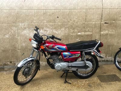HONDA CG 125 RED COLIOUR 2021 KAY END KI BIKE HAI 2022 WALA STICKER
