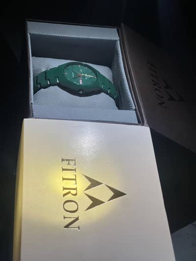 Fitron Sapphire, Stone Watch- Rare Green - with Box