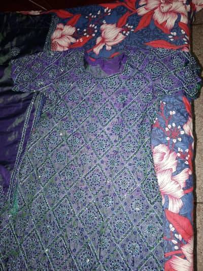 Sea green double shaded dress for sale