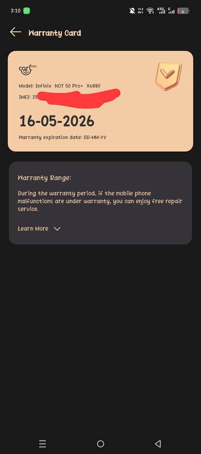 Infinix hot pro+  8+8 256