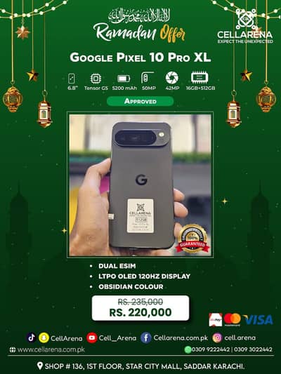 Ramadan Offer Google Pixel 10 Pro XL 9 Pro XL - CELLARENA