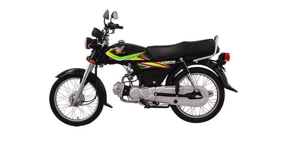 Honda CD 70 2019 Model In Black Color