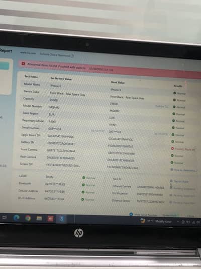 iPhone X 256 GB 10/9 non PTA