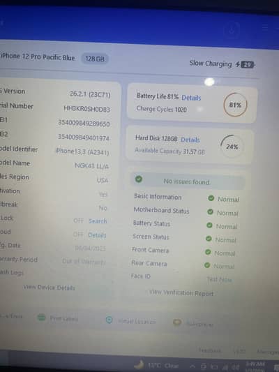 IPhone 12 Pro JV | Blue | 128GB