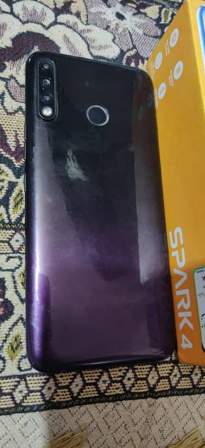Tecno Spark 4 3GB Ram 32GB Rom All accessories complete with Box.
