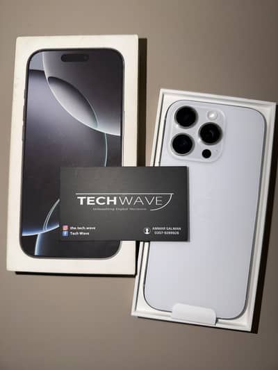 iPhone 16 Pro 512gb White Physical + e Sim Non PTA with box