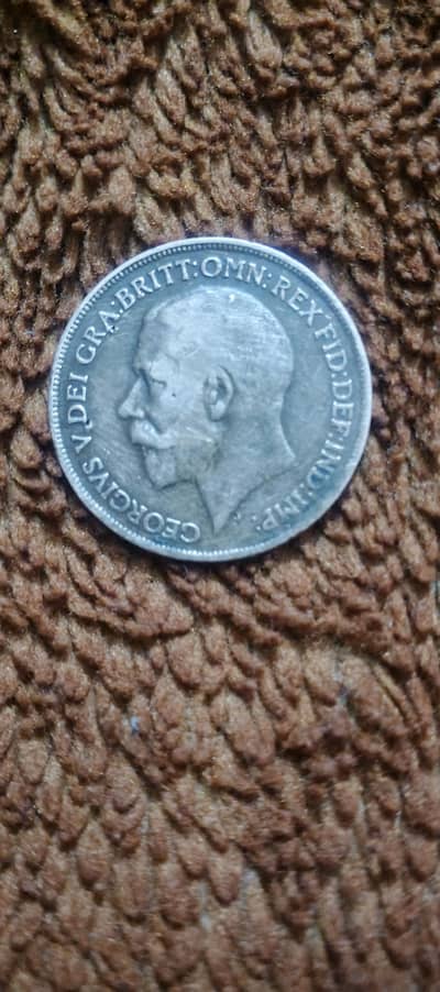 one penny 1918 British coin