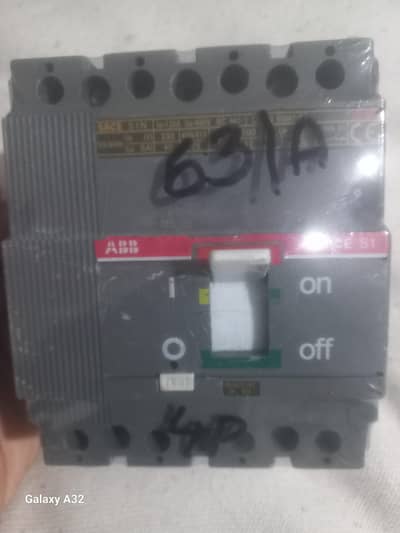 ABB MCCB 63AMP 4POOL  BREAKER