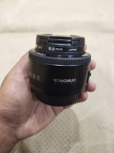 Yongnuo 50mm Lens 10/10 New Condition For Sale