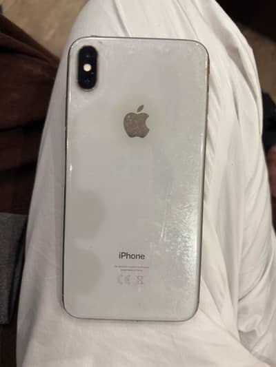 Iphone xs max 256gb PTA approved silver white colour