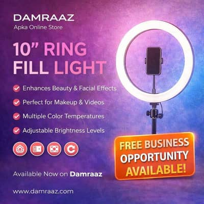 THE 10- INCH RING FILL LIGHT