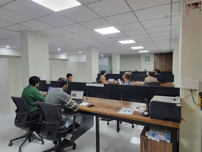 Blue area office 1000 square feet jinnah avenue fully furnished for rent