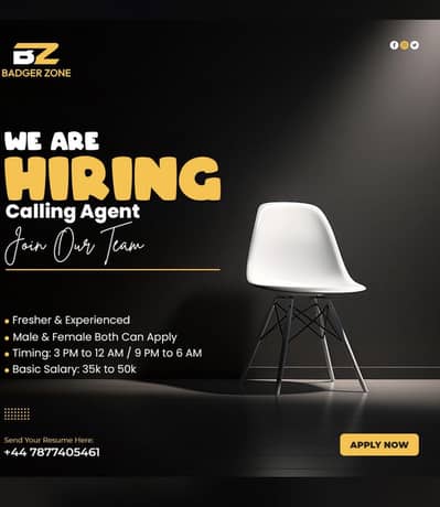 We are hirring Agents