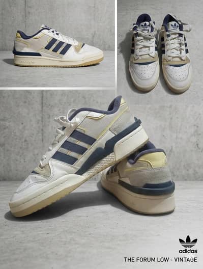 Adidas Forum Low Vintage - Premium Condition - Classic Blue/White