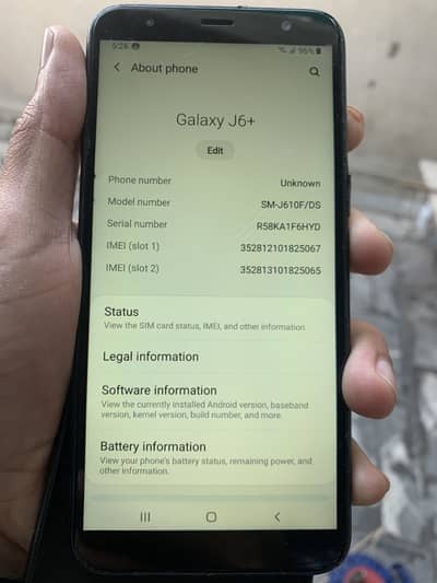 Samsung j6 plus 3/32 Gb dual sim PtA approved . 03117738176