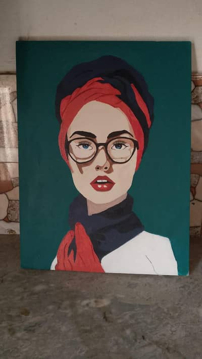 Handmade Modern Portrait Painting – wall art