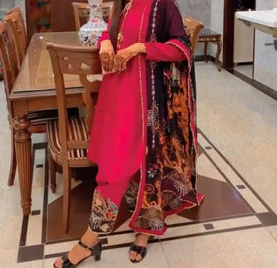 Pre loved pink 3 pcs party wear