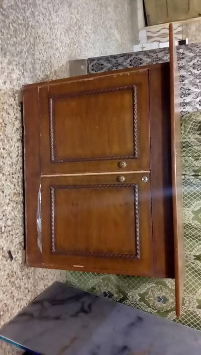 Pure Wood Iron Stand – 2 Years Used – Good Condition