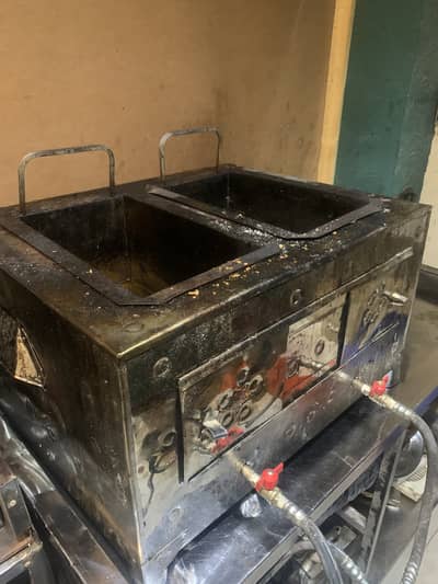 6+6ltr Gas Fryer for fries