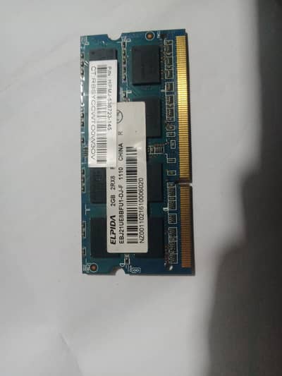 Laptop ram 2gb ddr3