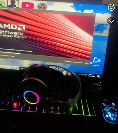 Full Gaming Setup – i7 4th Gen | 16GB RAM | RX 590 8GB | RGB Setup