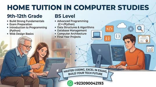 Computer Science Home Tutor | PAF Colony / Al Faisal Town