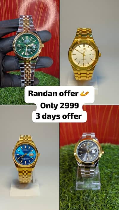 imported watches ( Cartier Rolex Arabic Dial