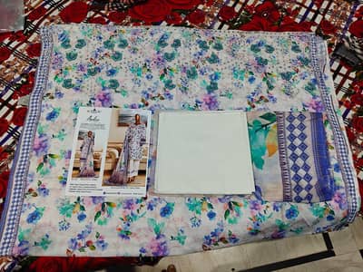 cutwork daman embroidery 3 piece lawn