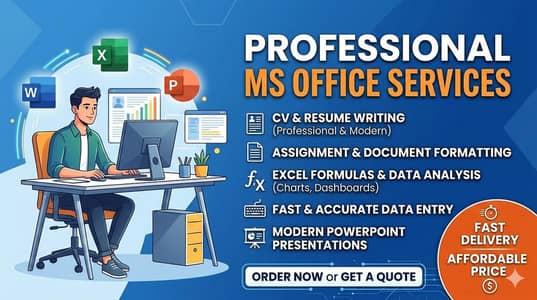 MS Word, Excel & PowerPoint Expert – Fast & Affordable Work