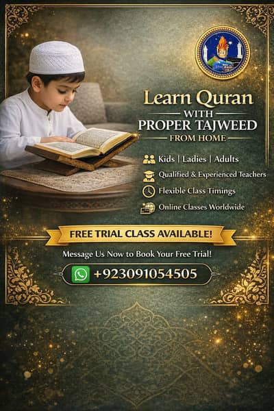 Quran online teaching on WhatsApp. . . . . 03091054505