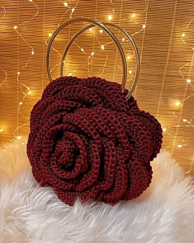 3d rose bag