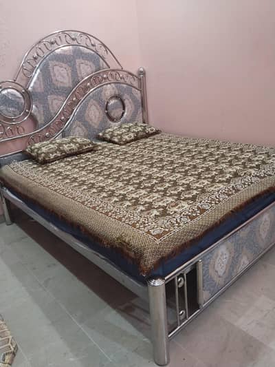 Stylish Double Bed – Without Mattress Description: