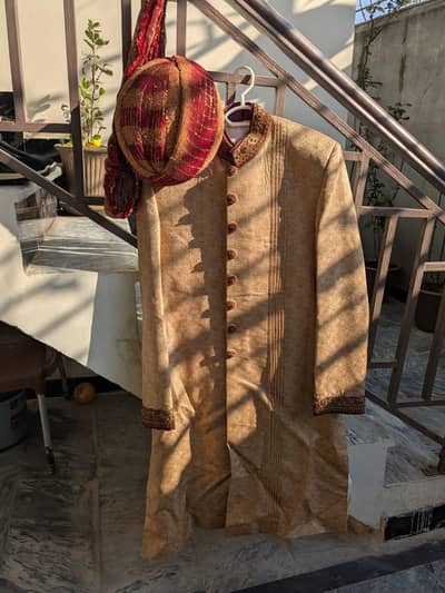 Golden Sherwani
