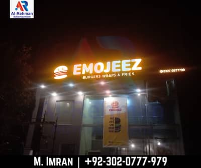 3D Sign Board in Lahore/Acrylic board/Led & 3D Sign Board/Neon light
