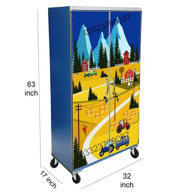 5x3 feet Carton Theme cupboards in different Designs  Kids Wardrobes