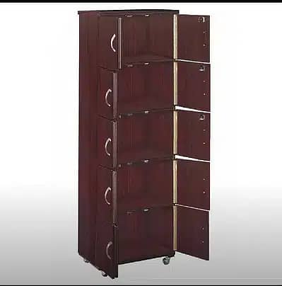 Wooden Ten Door Kitchen Cabinet Cupboard ,Wardrobe Almari safe