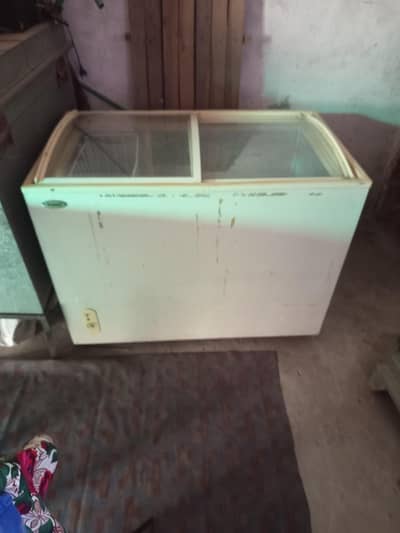 wave double swep door deepfreezer for Ice cream and bottle