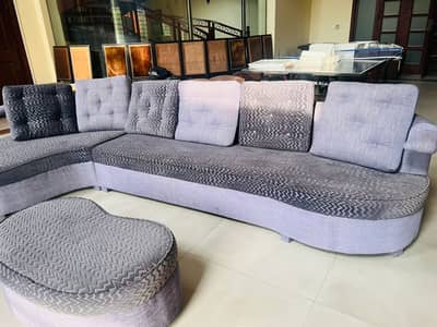 2 L shape seven seater sofa, two coffee seater sofa