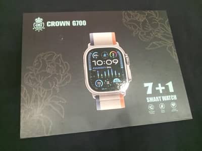 Fitbit Crown G700 smart watch (full option) 7+1 straps and new charger