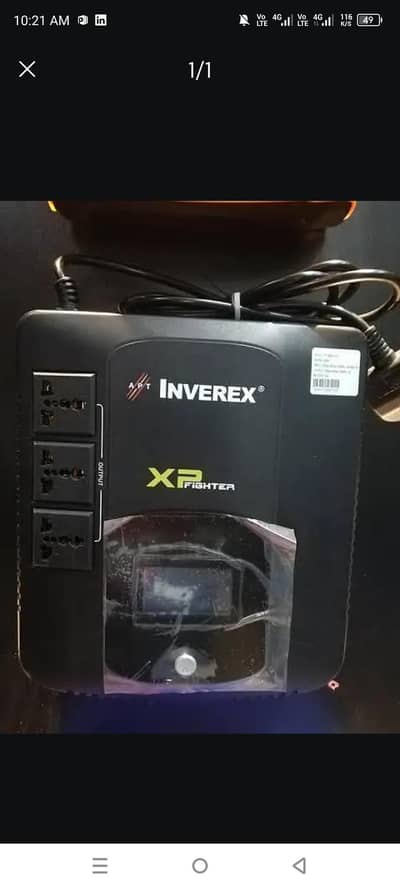 ups deluxe inverex 800 watt