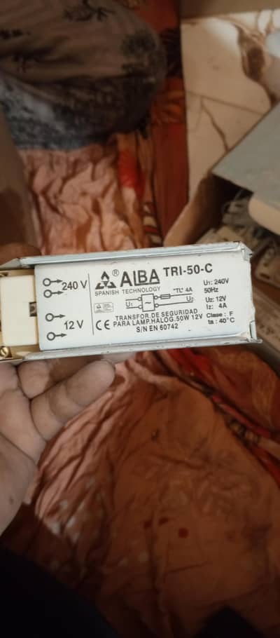 ALBA TRI-50-C Transformer 12V AC