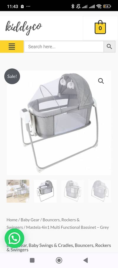 Mastella 4 in 1 baby bassinet
